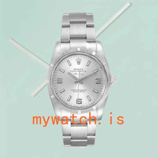 Rolex Air-king 114210SSO Men's 36mm Silver-tone Silver Dial - Image 2