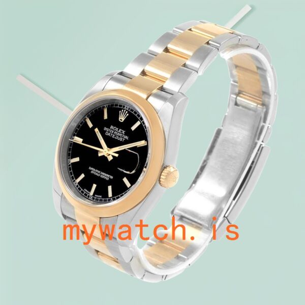 Rolex Datejust Men's 36mm 116203BKSO Oyster Bracelet Automatic - Image 3