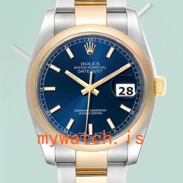 Rolex Datejust 116203SDO 36mm Men's Stainless Steel Silver-tone
