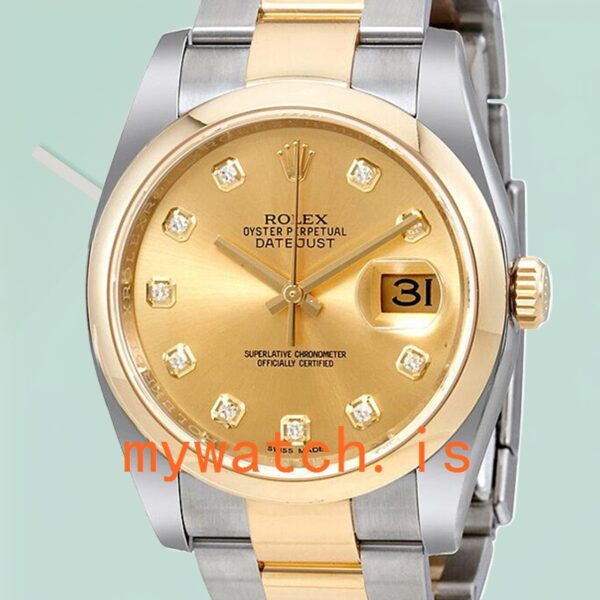 Rolex Datejust Men's 116203CDO 36mm Champagne Dial Stainless Steel