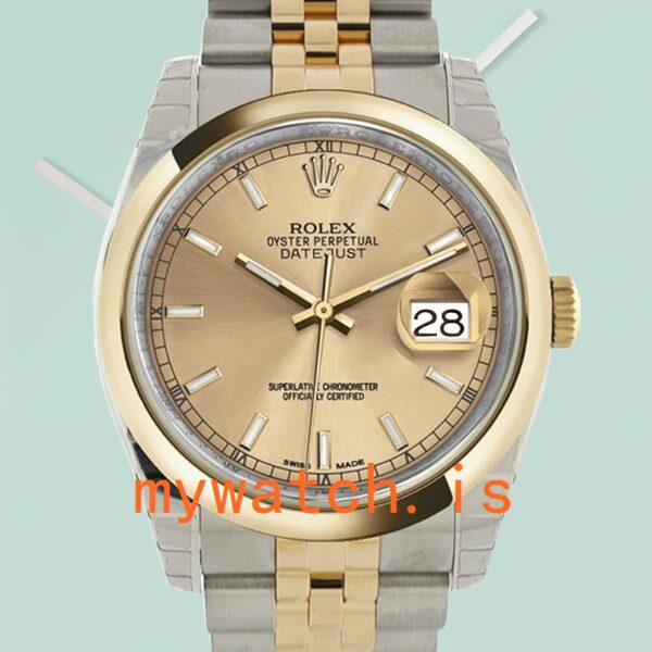 Rolex Datejust Men's 116203CSJ 36mm Champagne Dial Stainless Steel