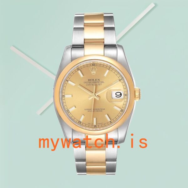 Rolex Datejust 116203-72203 Men's 36mm Stainless Steel Oyster Bracelet - Image 2