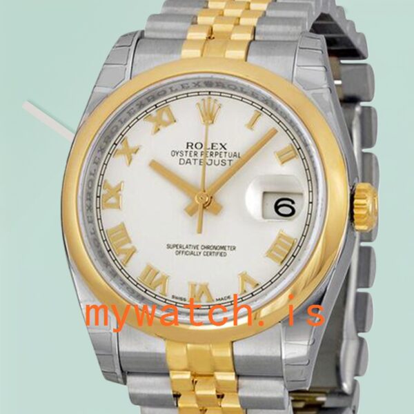 Rolex Datejust 116203-0144 Men's 36mm Silver-tone