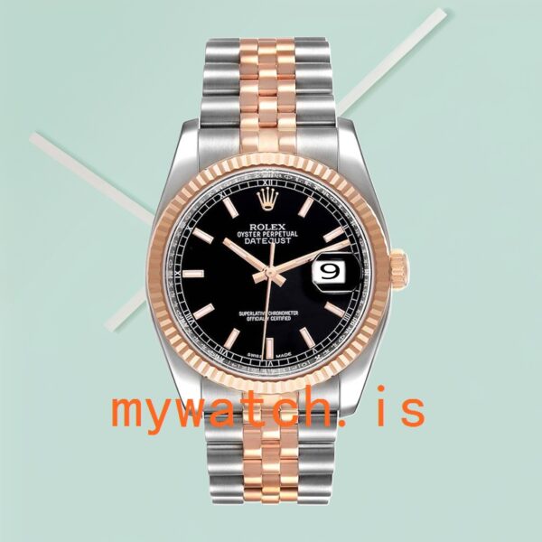 Rolex Datejust Men's 116231 36mm Automatic Black Dial - Image 2