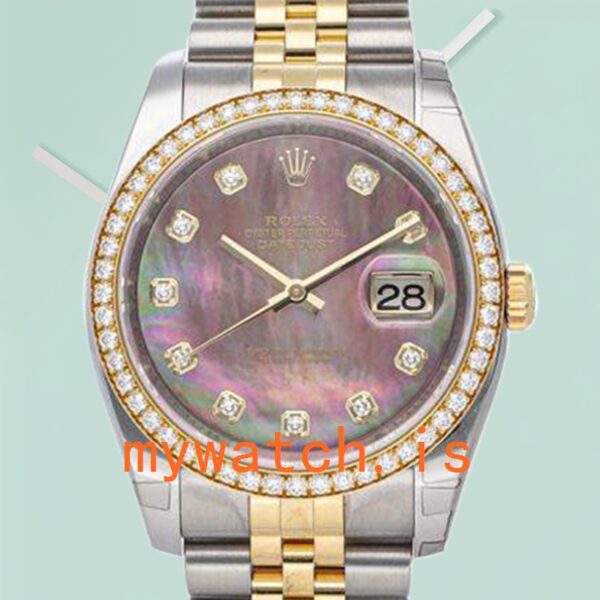 Rolex Datejust 36mm 116243BKMDJ Men's Mother of Pearl