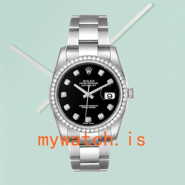Rolex Datejust 116244BKDO 36mm Men's Silver-tone - Image 2