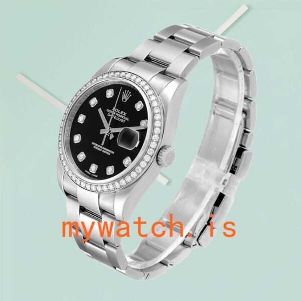 Rolex Datejust 116244BKDO 36mm Men's Silver-tone - Image 3