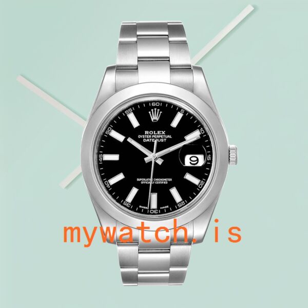 Rolex Datejust Men's 41mm 116300BKSO Stainless Steel Black Dial - Image 2