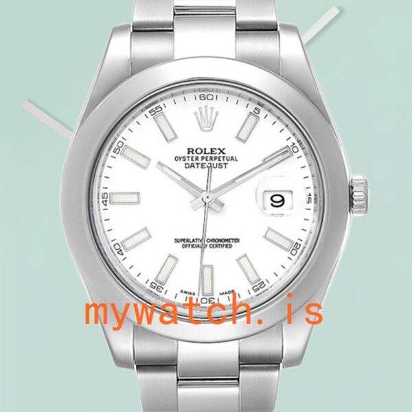 Rolex Datejust Men's 41mm 116300WSO Silver-tone Stainless Steel