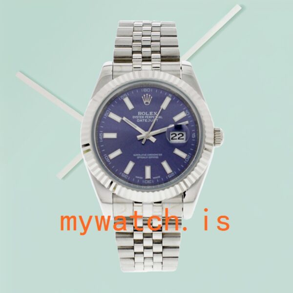 Rolex Datejust Men's 41mm 116334BLSJ Stainless Steel Blue Dial - Image 2