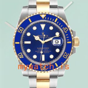 Rolex Submariner 116613LB-97203 Men's 40mm Blue Dial Silver-tone