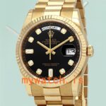 Rolex Day-Date 36mm Men's 118238BKDP Black Dial