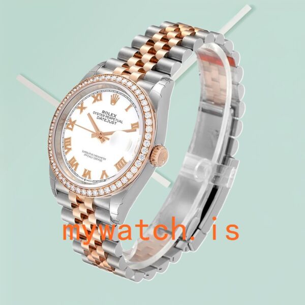 Rolex Datejust m126281rbr-0003 36mm Men's White Dial Silver-tone - Image 3