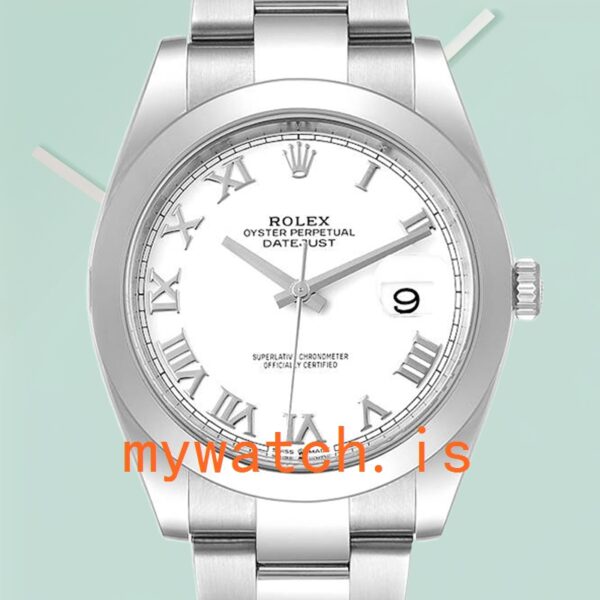 Rolex Datejust 41mm Men's m126300-0015 White Dial Stainless Steel