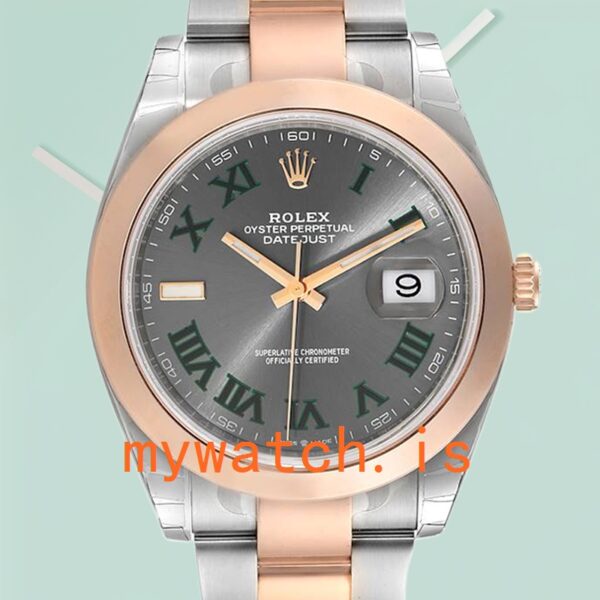 Rolex Datejust 41mm Men's m126301-0015 Oyster Bracelet Wimbledon Dial
