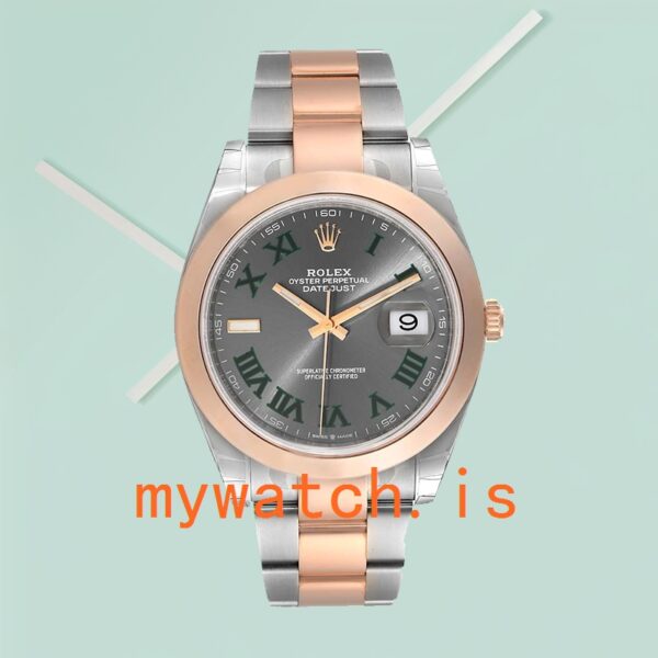 Rolex Datejust 41mm Men's m126301-0015 Oyster Bracelet Wimbledon Dial - Image 2