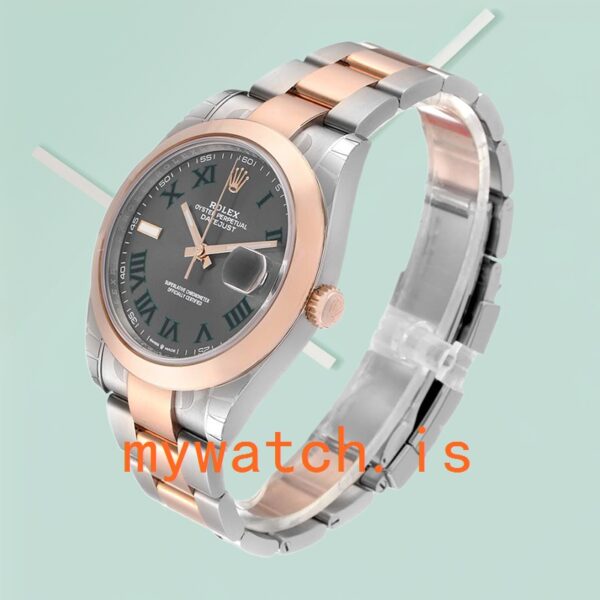 Rolex Datejust 41mm Men's m126301-0015 Oyster Bracelet Wimbledon Dial - Image 3