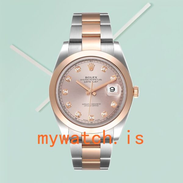 Rolex Datejust m126301-0007 41mm Men's Pink Dial Silver-tone - Image 2