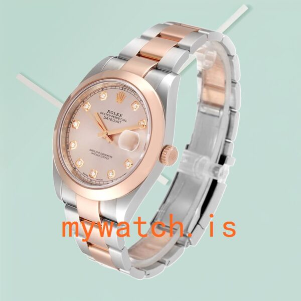 Rolex Datejust m126301-0007 41mm Men's Pink Dial Silver-tone - Image 3