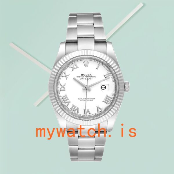 Rolex Datejust 41mm 126334WRO Men's Oyster Bracelet Stainless Steel - Image 2