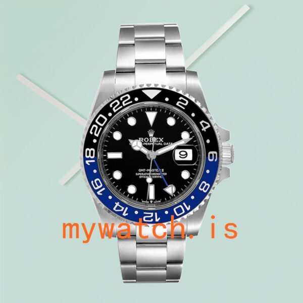 Rolex Gmt Master Ii Men's m126710blnr-0003 40mm Silver-tone Oyster Bracelet - Image 2
