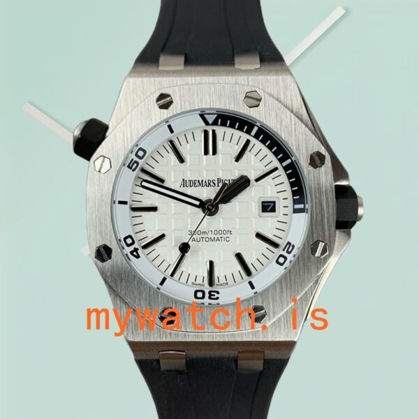 Audemars Piguet Royal Oak Offshore Men's 42mm 15710ST.OO.A002CA.02 White Dial - Image 2