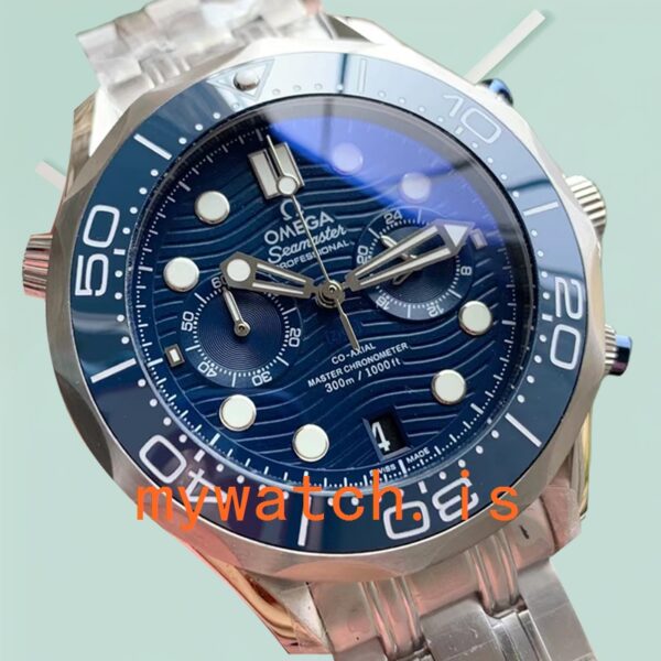 Omega Seamaster 44mm Men 210.30.44.51.03.001 Ceramics Bezel - Image 2