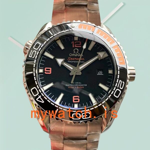 Omega Seamaster 44 mm Men 215.30.44.21.01.002 Black Dial Silver-tone