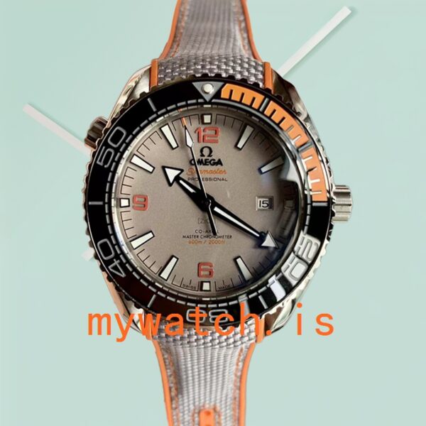 Omega Seamaster Men 215.90.44.21.99.001 44 mm Sandblasted Titanium Dial Bracelet - Image 4