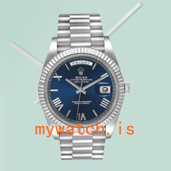 Rolex Day-Date Men's 40mm m228239-0007 Blue Dial - Image 2