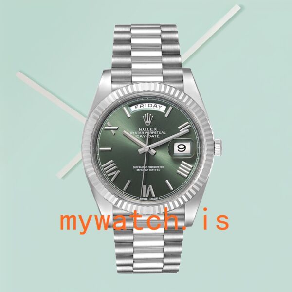 Rolex Day-Date 40mm Men's m228239-0033 Stainless Steel Silver-tone - Image 2