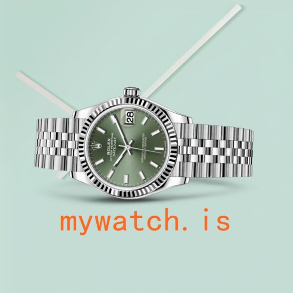 Rolex Datejust Unisex 31mm m278274-0018 Silver-tone Green Dial - Image 3