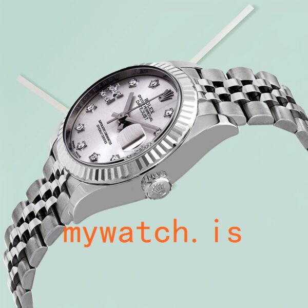 Rolex Datejust Ladies 28mm m279174-0021 Silver-tone Jubilee Bracelet - Image 3