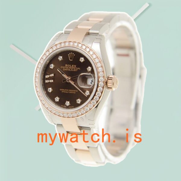 Rolex Datejust 28mm m279381rbr-0004 Ladies Automatic Chocolate Dial - Image 3
