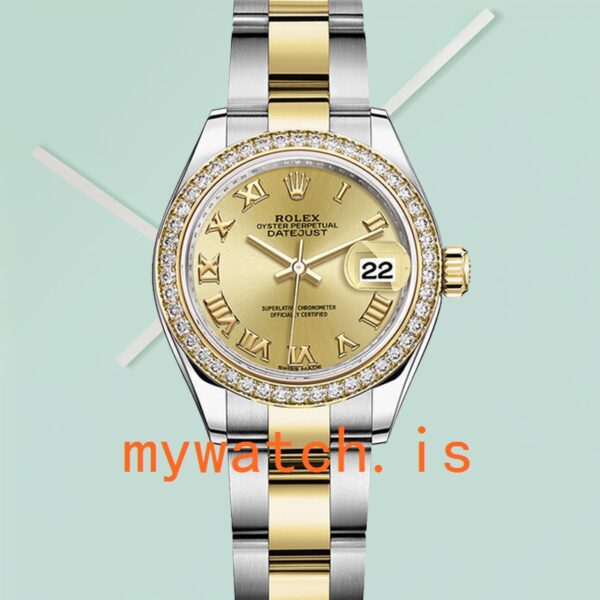 Rolex Datejust m279383rbr-0009 Ladies 28mm Champagne Dial Automatic - Image 5