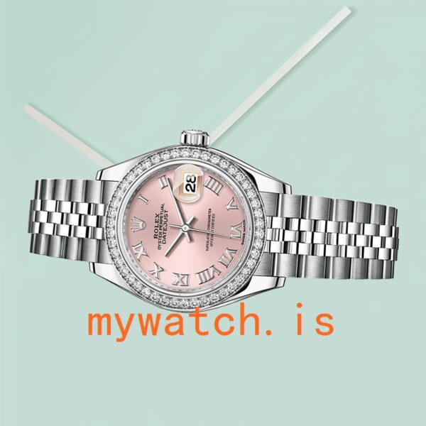 Rolex Datejust m279384rbr-0005 Ladies 28mm Pink Dial - Image 3
