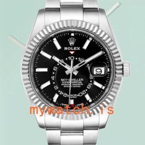 Rolex Sky-dweller m326934-0005 42mm Men's Stainless Steel Black Dial