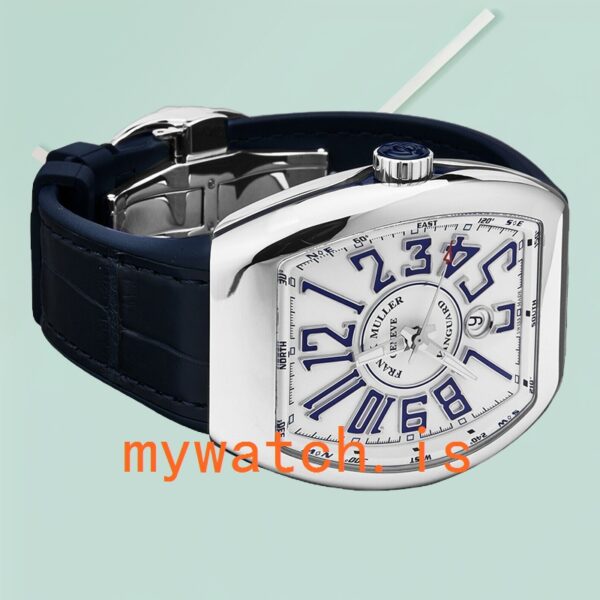 Franck Muller Vanguard Men's 45SCWHTWHTBLU-1 45mm White Dial - Image 3