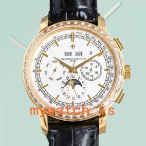 Vacheron Constantin Patrimony 43mm 47292000R-9392A Men's White Dial Leather Strap
