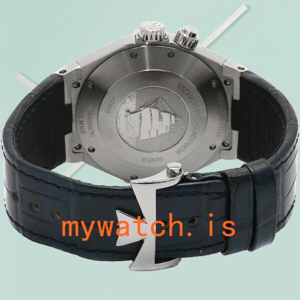 Vacheron Constantin Overseas Men's 41mm 47450/000A-9039 Leather Strap Blue Dial - Image 4