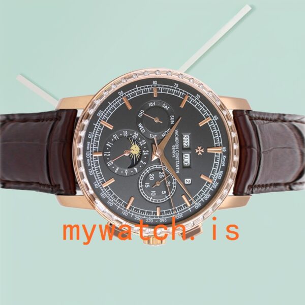 Vacheron Constantin Traditionnelle 41mm 5000T000R-B304 Men's Leather Strap - Image 3