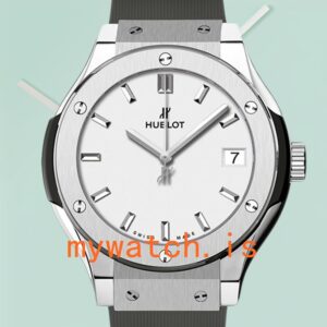 Hublot Classic Fusion 43mm/42mm/45mm 511.NX.2611.RX Men's White Dial Silver-tone