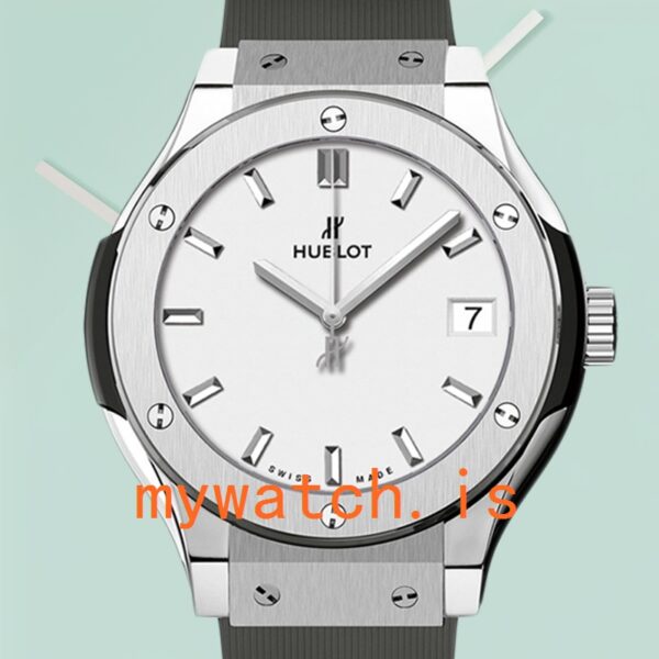 Hublot Classic Fusion 43mm/42mm/45mm 511.NX.2611.RX Men's White Dial Silver-tone
