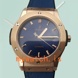 Hublot Classic Fusion 511.OX.7180.LR 43mm/42mm/45mm Men's Blue Dial Rose Gold-tone