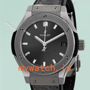 Hublot Classic Fusion 43mm Men's 581.NX.7071.LR Leather Strap