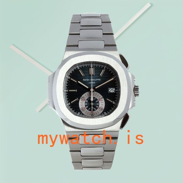 Patek Philippe Nautilus Men's 5980/1A-001 40mm Blue Dial - Image 2