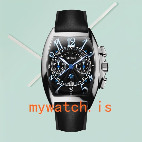 Franck Muller Mariner Men's 8080 CC AT MAR-2 40mm Silver-tone - Image 2