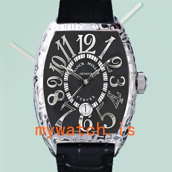 Franck Muller Cintrée Curvex Unisex 8880 CC AT-2 40mm Silver-tone