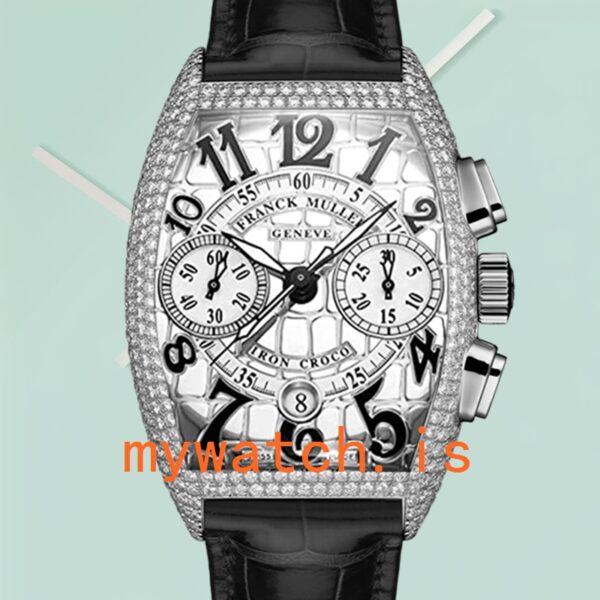 Franck Muller Croco Men's 8880 CC-AT-IRO-CRO-1 40mm Silver Dial Automatic