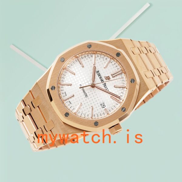 Audemars Piguet Royal Oak 41mm 15400OR.OO.1220OR.02 Men's White Dial - Image 4